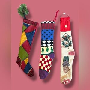 Colorful Christmas Stockings Set